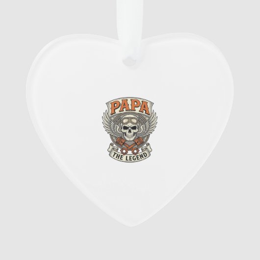 Vintage Papa Biker Skull Legend (devant)