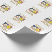 Vintage Papa Honkbal Softbal Spelers Shirt Ontwerp Cadeaupapier (Hoek)