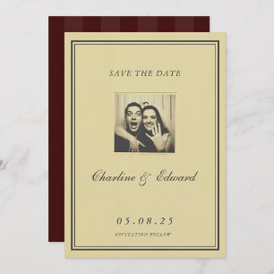 Vintage Papier Nostalgische Photoautomat Save the