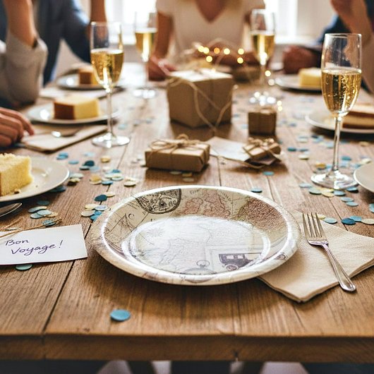 Vintage Papieren Bordje