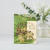 Vintage Pâques - carte postale (Debout devant)