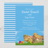 Vintage Pâques Famille Brunch Invitation (Devant / Derrière)