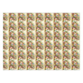 Vintage Pâques Floral / Lapin Lapin Nappe (Devant (Horizontal))