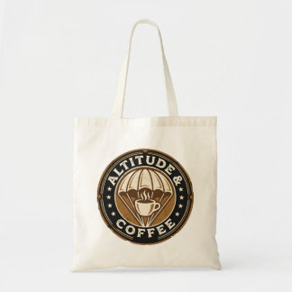 Vintage parachute en koffie tote bag