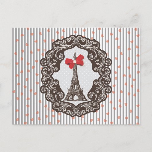 Vintage Parijs Briefkaart (Voorkant)