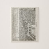 Vintage Parijs Eiffel Tower Cityscape Legpuzzel (Verticaal)