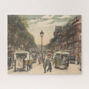 Vintage Parijs Le Boulevard des Italiens Legpuzzel