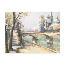 Vintage Parijs, Notre Dame, La Seine