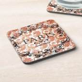 Vintage Paris Damask Bier Onderzetter (Linkerzijde)