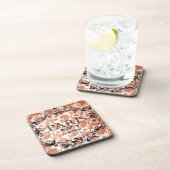 Vintage Paris Damask Bier Onderzetter (Rechterzijde)