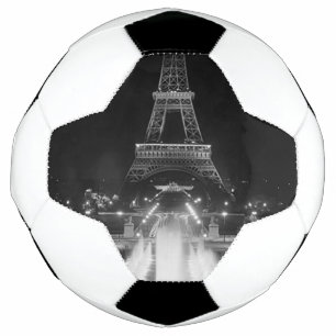 Vintage Paris Fontains Tour Eiffel nuit Dart Boa