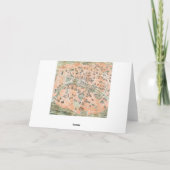 Vintage Paris Map Notecards Kaart (Achterkant)