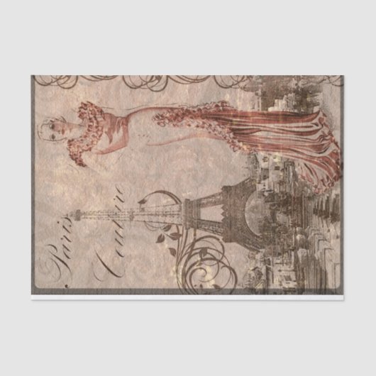 Vintage Paris Tissuepapier (Voorkant)