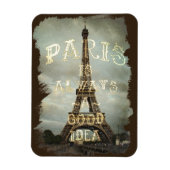 Vintage Paris Tour Eiffel Magnet (Vertical)