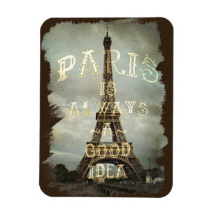 Vintage Paris Tour Eiffel Magnet