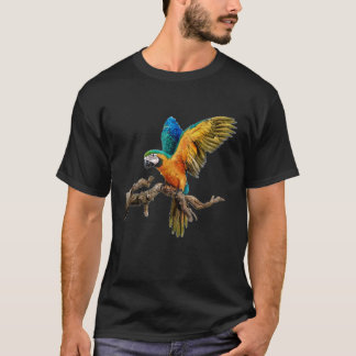 Vintage Parrot Aimer mignon Oiseaux T-shirt femme