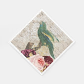 Vintage Parrot Servet (Hoek)