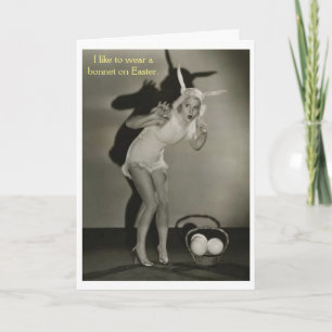 Vintage Pasen - Egging het Huis van de Buur, Feestdagen Kaart