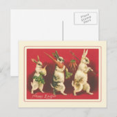 Vintage Pasen Feestdagenkaart (Voorkant / Achterkant)