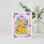 Vintage Pasen kaart (Staand voorkant)