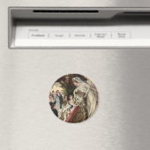 Vintage pasgetrouwd paar, Victoriaanse bruid gooit Magneet (Insitu (Vaatwasser))