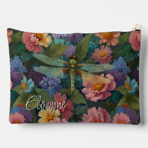 Vintage pastel bloemrijke tuin boho chic libel etui
