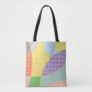 Vintage patchwork quilt pattern. Corativlinder Draagtas