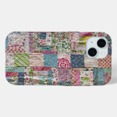 Vintage Patchwork Quilt phone case (Achterkant (horizontaal))