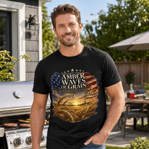 Vintage Patriottische Ambergolven Amerika 250 T-shirt