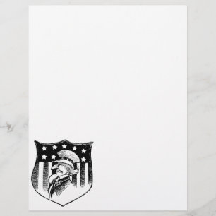 Vintage Patriottische Oom Sam en Amerikaanse Vlag