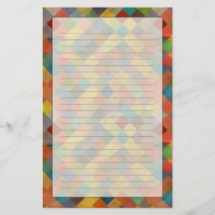 Vintage patroon. Geometrisch Briefpapier