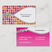 Vintage Patroon Zipper Mode Visitekaartje (Voorkant / Achterkant)