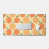 Vintage Pattern with Stylized Peaches Bureaumat (Keyboard & Muis)