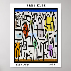 Vintage Paul Klee Reis Abstracte Kunst Bauhaus  Poster
