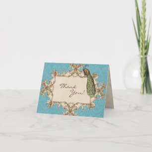 Vintage Pauw & Etsen Trouw Dank Kaarten