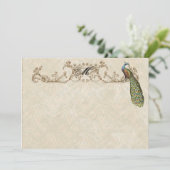 Vintage Pauw & Etsingen Dankkaartjes Bedankkaart (Staand voorkant)