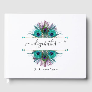 Vintage Pauw Fantasie Quinceañera Gastenboek
