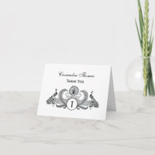 Vintage Pauw Monogram Bedankkaart