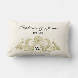 Vintage Pauw Monogram Faux Goud Ivoor BG Kussen