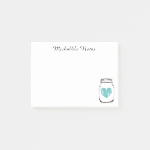Vintage pays chic bocal de mason Post-it® notes