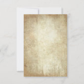 Vintage pays rustique mason mariage de pot RSVP (Dos)