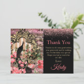 Vintage Peacock Anniversaire Merci (Debout devant)