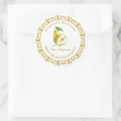 Vintage Pear Preserve maison Étiquette l Blanc (Sac)