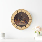 Vintage peinture à vie fixe horloge ronde (Maison)