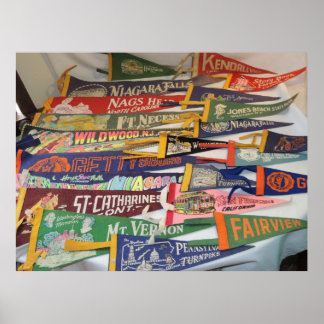 Vintage Pennants (Gettysburg, Niagra Herfsten, MEE Poster