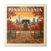 Vintage Pennsylvania Tegeltje (Voorkant)