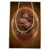 Vintage Peonies Medium Gift Bag Cadeauzakje (Achterkant)