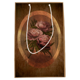 Vintage Peonies Medium Gift Bag Medium Cadeauzakje