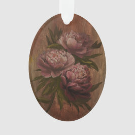 Vintage Peonies Ornament