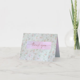 Vintage Periwinkle Peony Douche nuptiale Merci